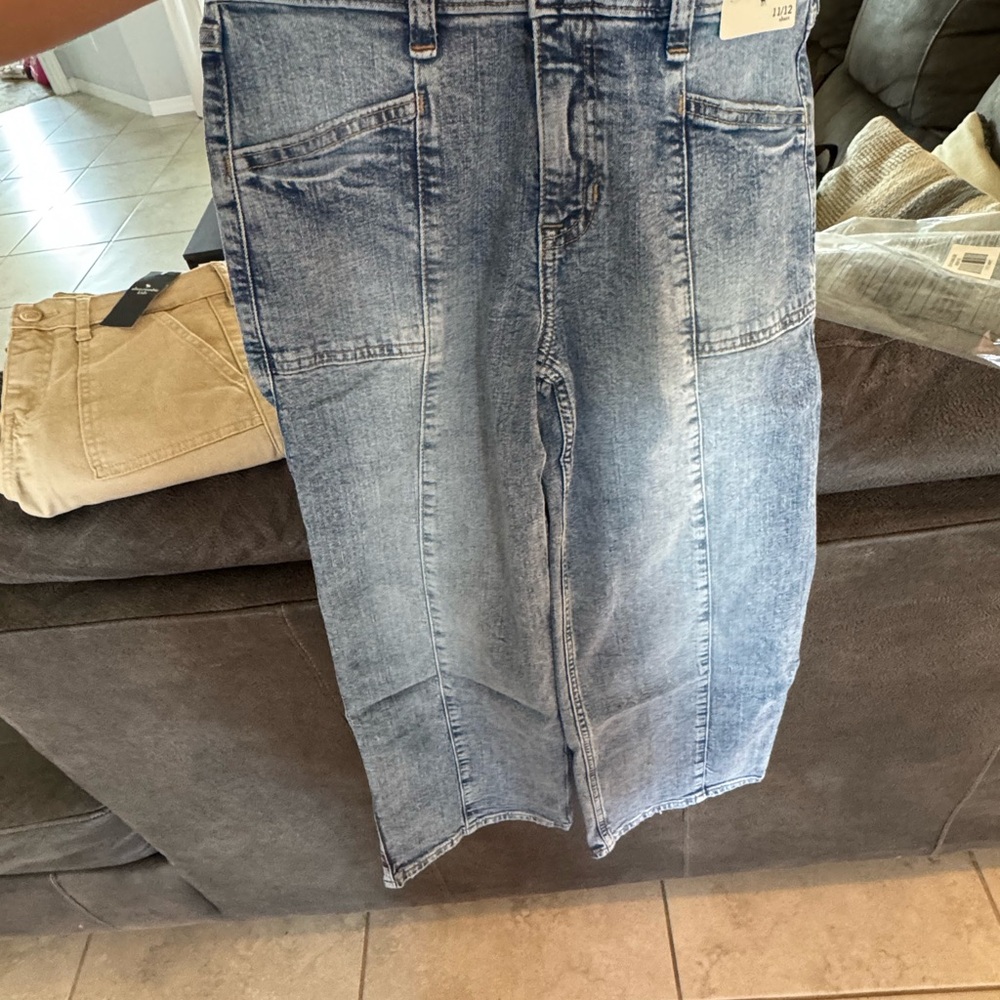 Abercrombie Kids Light Blue Denim Skirt